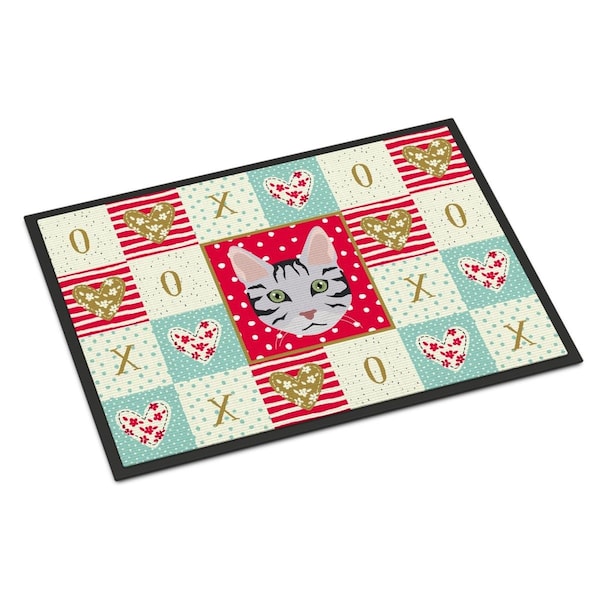 Carolines Treasures 18 x 27 in. Serengeti Cat Love Indoor or Outdoor Mat CK5161MAT - main